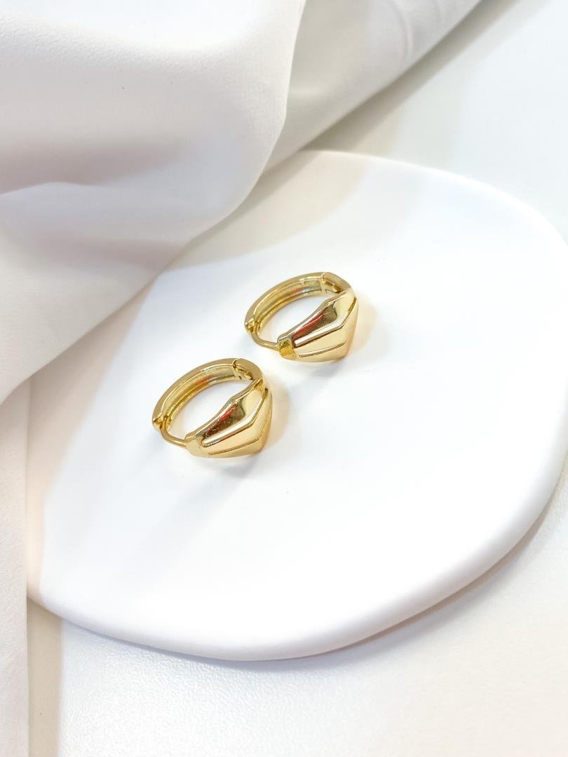 085_2443_produto BRINCO ARGOLA LISA DIAMANTE - Imagem 1