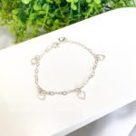 PULSEIRA CORAÇÕES PRATA 925