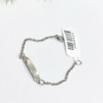 PULSEIRA INFANTIL PLAQUINHA AÇO