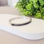BRACELETE MASCULINO DETALHADO AÇO