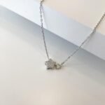 COLAR ESTRELA MINI CRAVEJADA RODIO