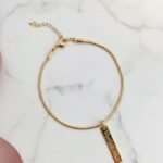 PULSEIRA RABO DE RATO COM PLAQUINHA VOVO TE AMO