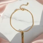 PULSEIRA RABO DE RATO COM PLAQUINHA MAE TE AMO