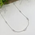 COLAR CHOCKER 5 PONTOS DE LUZ PRATA 925