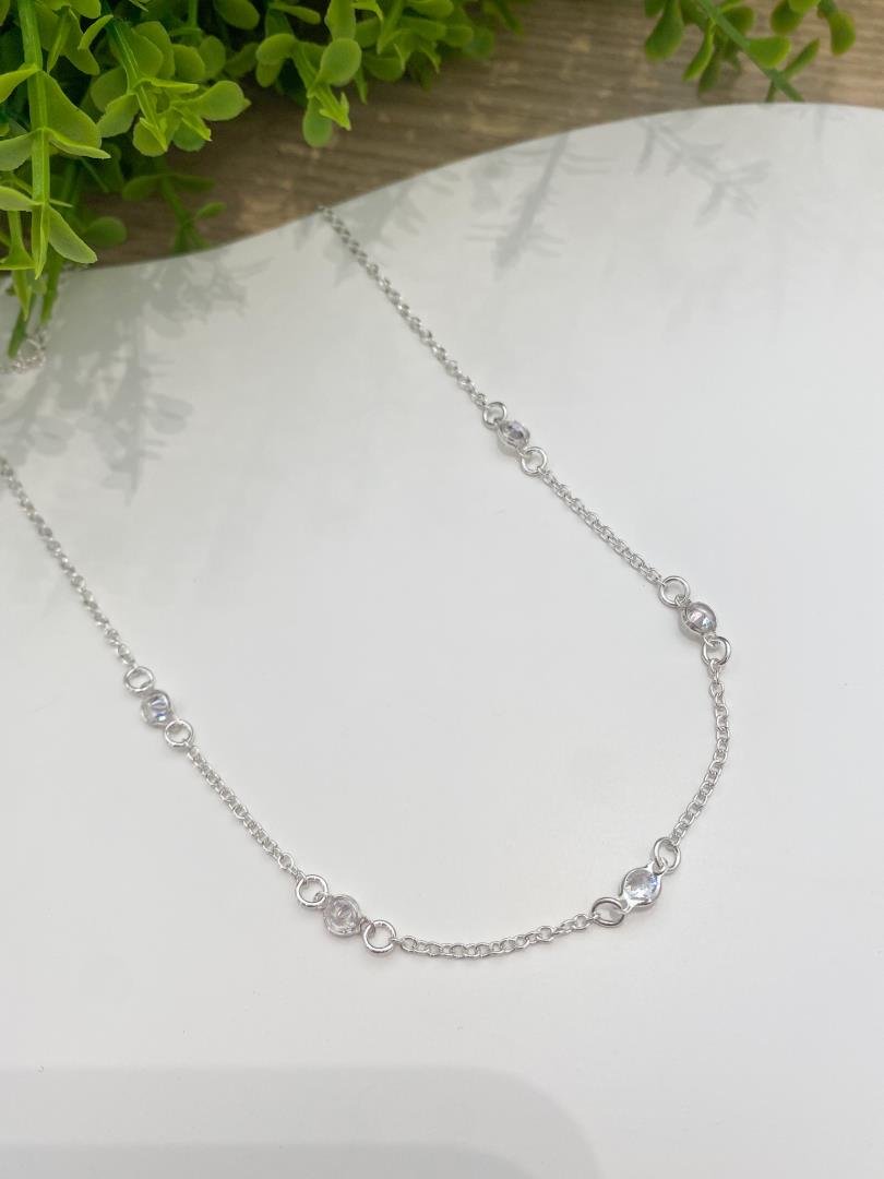 085_4684_produto COLAR CHOCKER 5 PONTOS DE LUZ PRATA 925 - Imagem 1